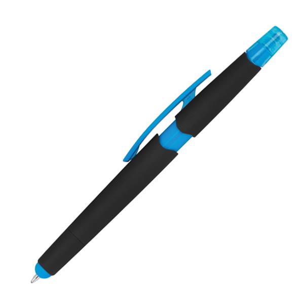 Długopis plastikowy do ekranów dotykowych z zakreślaczem-1559995