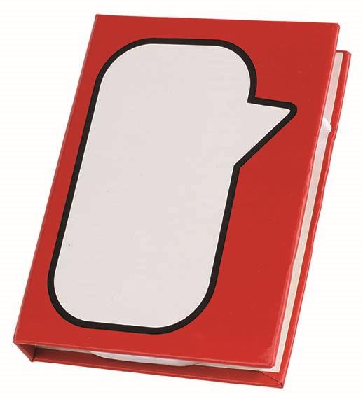 Pudełko na notatki SPEECH BUBBLE, czerwony-2307053