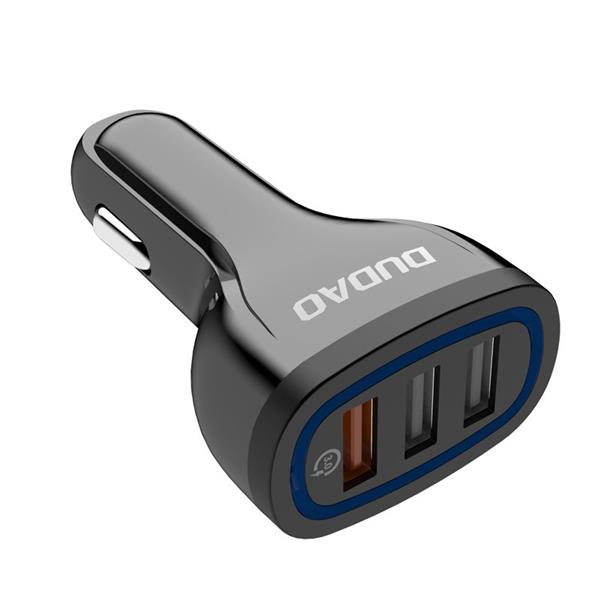 Dudao ładowarka samochodowa szybkie ładowanie Quick Charge 3.0 QC3.0 2.4A 18W 3x USB biały (R7S white)-2148409