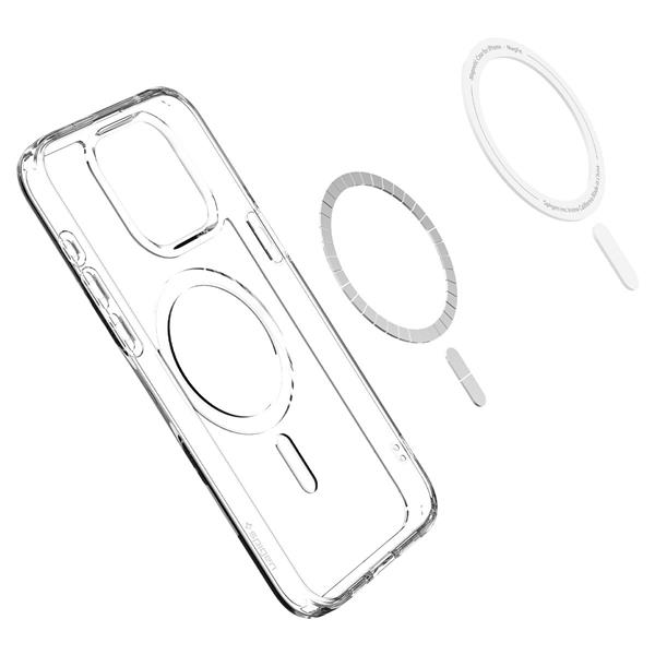 Spigen Crystal Hybrid MagSafe, white - iPhone 15 Pro Max-3138313