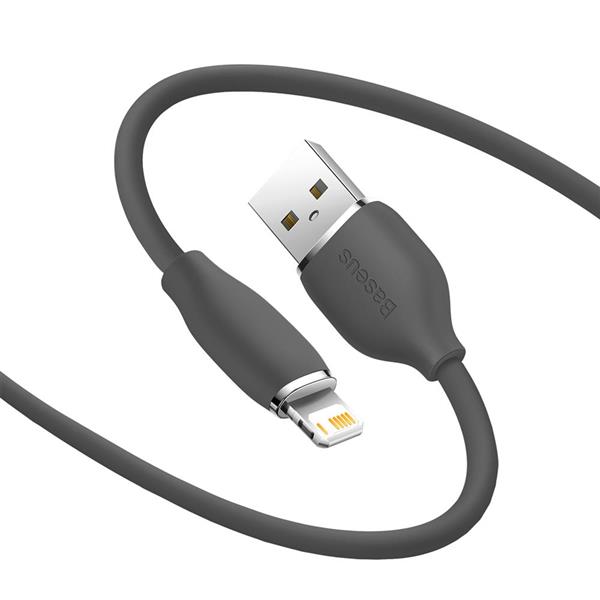 Baseus kabel Jelly Liquid USB - Lightning 1,2 m 2,4A czarny-3023721