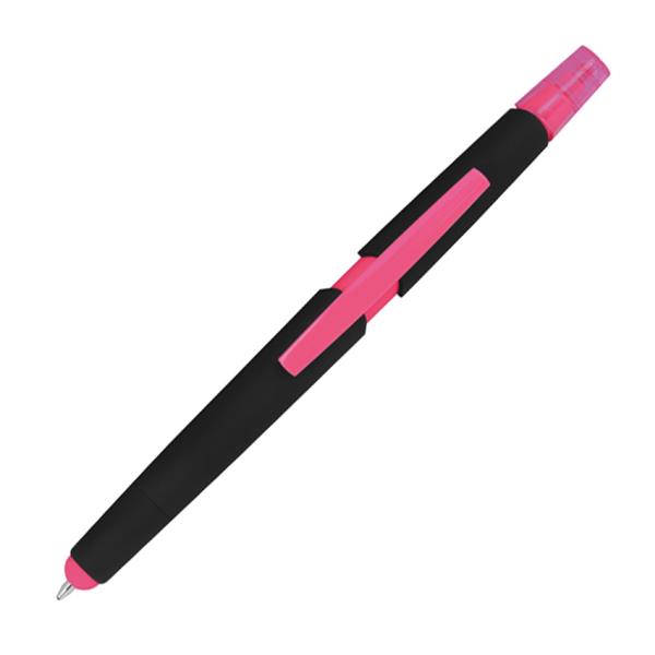 Długopis plastikowy do ekranów dotykowych z zakreślaczem-1559990