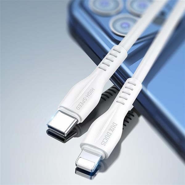 Dux Ducis C60 szybka ładowarka USB Typ C Power Delivery 20W + kabel USB Typ C - Lightning 1m biały-2204847