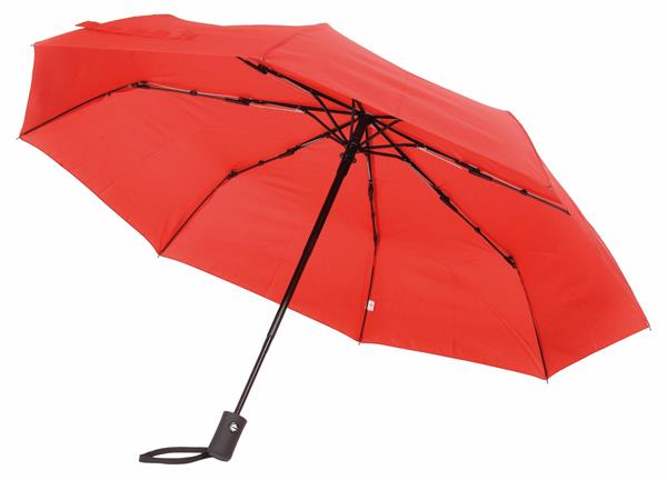 Automatyczny, wiatroodporny parasol kieszonkowy PLOPP, czerwony-2303039