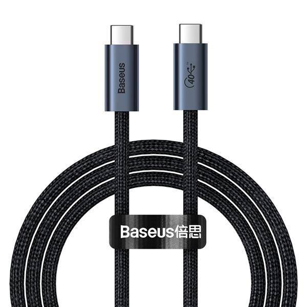Baseus Flash Series kabel USB4 40Gbps USB Typ C - USB Typ C wideo 8K 60Hz 100W szary (CASS010014)-2240953