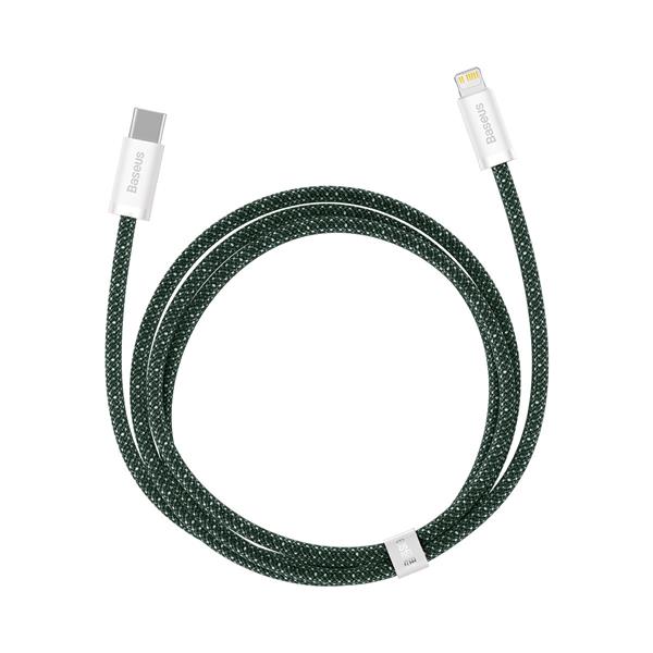 Baseus Dynamic 2 Series kabel do szybkiego ładowania USB-C - Lightning 20W 480Mb/s 1m zielony-2622146