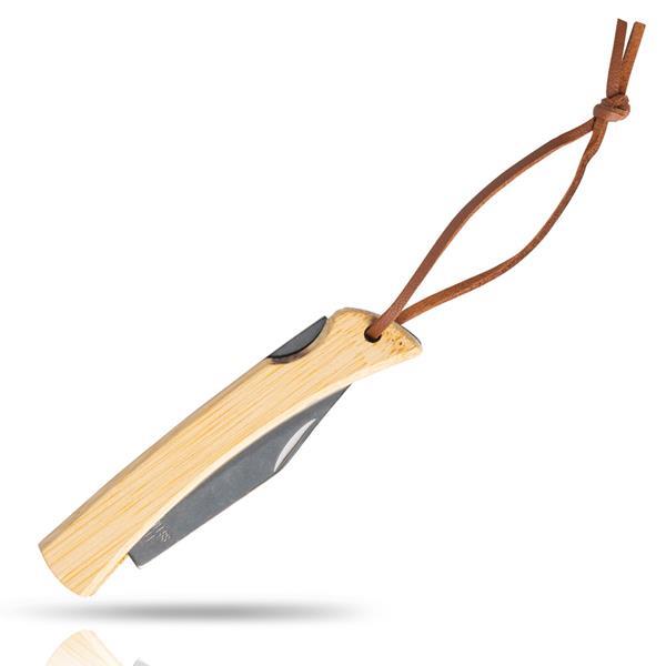 Nóż z bambusową rączką i sznureczkiem-1917663