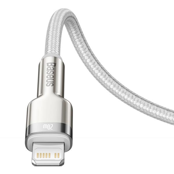 Baseus kabel Cafule Metal PD USB-C - Lightning 1,0 m biały 20W-2090756