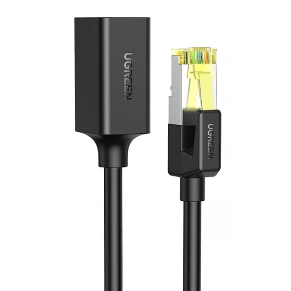 Ugreen przedłużacz kabel internetowy Ethernet RJ45 Cat 7 10000 Mbps / 10 Gbps 2 m czarny (NW148)-2183703