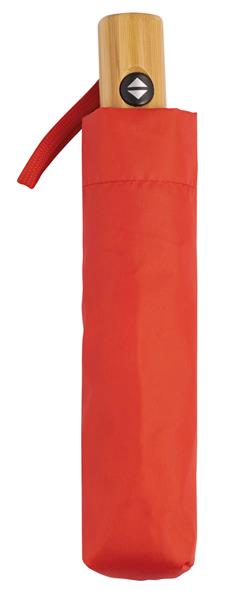 Automatyczny, wiatroodporny parasol kieszonkowy CALYPSO, czerwony-2942185
