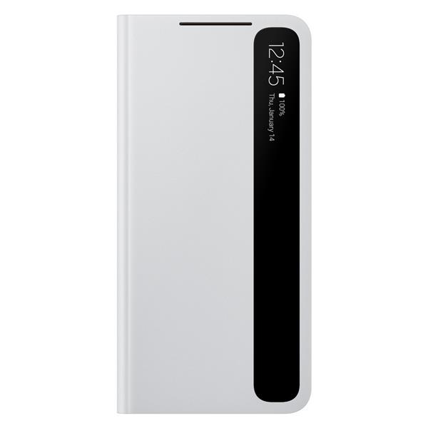 Samsung Smart Clear View Standing Cover futerał antybakteryjne etui z inteligentną klapką Samsung Galaxy S21 5G szary (EF-ZG991CJEGEE)-2186038