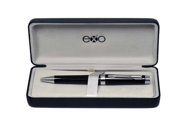 Długopis EXO Sagitta, czarny, wykończenia chromowane-3039733