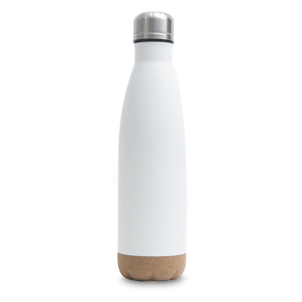 Butelka próżniowa z korkowym spodem Jowi 500 ml, biały-2549990
