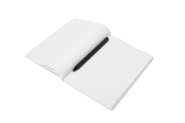 PININFARINA Segno Notebook Stone Paper, notes z kamienia, czarna okładka, linie-3039944