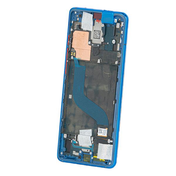LCD + Panel Dotykowy Xiaomi MI 9T / Xiaomi 9T Pro 560910014033 560910013033 niebieski z ramką oryginał-3057184