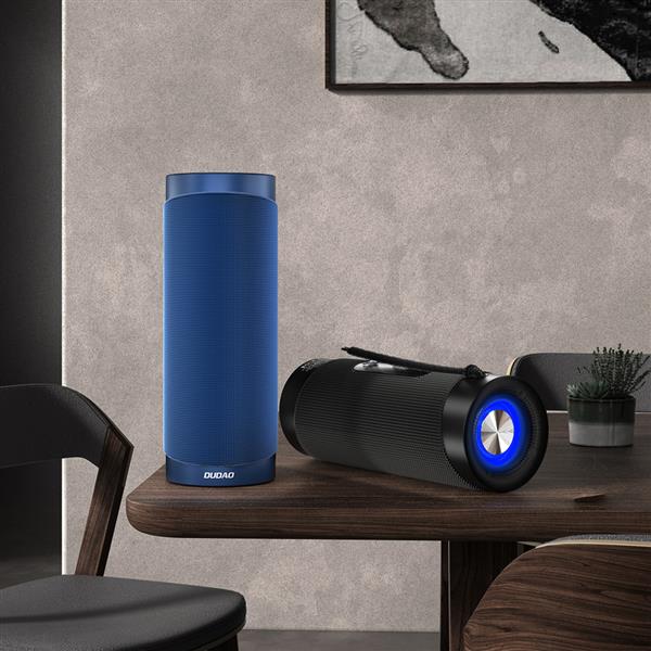 Dudao bezprzewodowy głośnik bluetooth 5.0 światła RGB niebieski (Y10Pro)-2264980