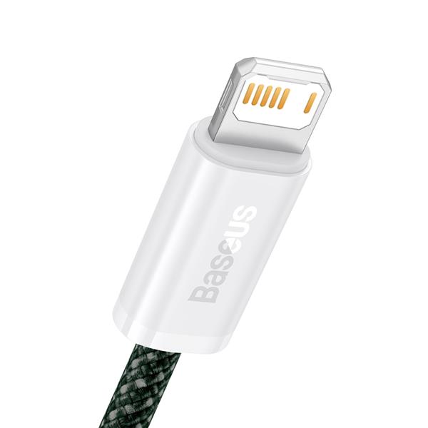 Baseus Dynamic 2 Series kabel USB-A - Lightning 2.4A 480Mb/s 1m zielony-2625517