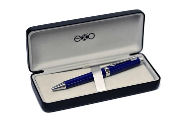 Długopis EXO Sagitta, niebieski, wykończenia chromowane-3040315