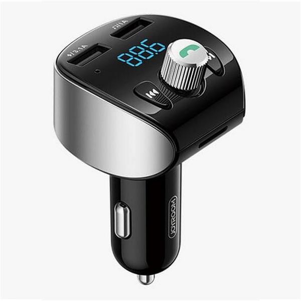 Joyroom transmiter FM Bluetooth 5.0 MP3 micro SD ładowarka samochodowa 2x USB 18 W 3 A Quick Charge 3.0 czarny (JR-CL02)-2203528
