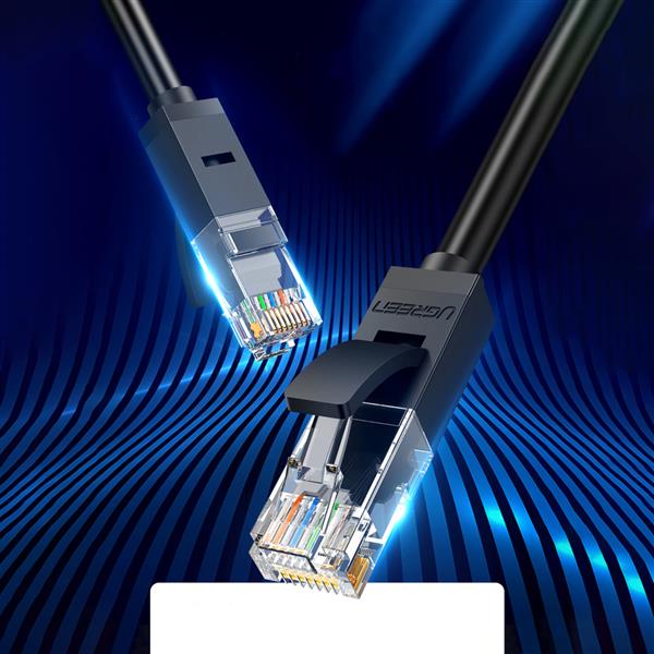 Ugreen kabel sieciowy internetowy LAN Ethernet U/UTP Cat. 6 1000Mb/s 8m czarny (NW102)-2964635