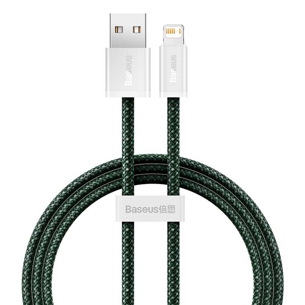 Baseus Dynamic 2 Series kabel USB-A - Lightning 2.4A 480Mb/s 1m zielony-2625516