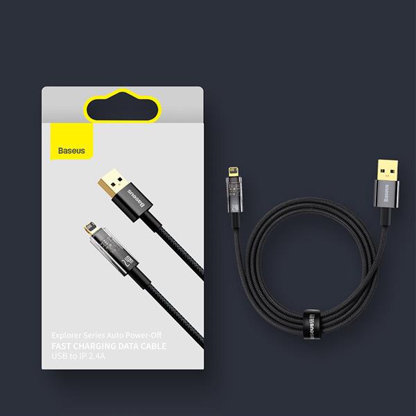 Baseus Explorer Series kabel przewód USB – Lightning 2.4A 2m niebieski (CATS000503)-2387109