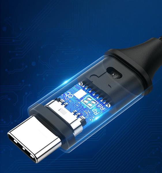 Ugreen kabel przewód USB Typ C - USB Typ C Quick Charge 480 Mbps 60 W 3 A 1 m czarno-szary (US261 50150)-3102079