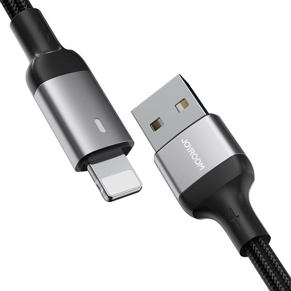 Joyroom kabel USB - Lightning 2.4A A10 Series 1,2 m czarny (S-UL012A10)-2967514