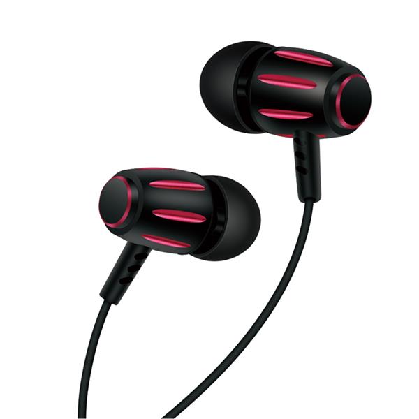 XO Słuchawki przewodowe S29 jack 3,5mm czerwone-1566897
