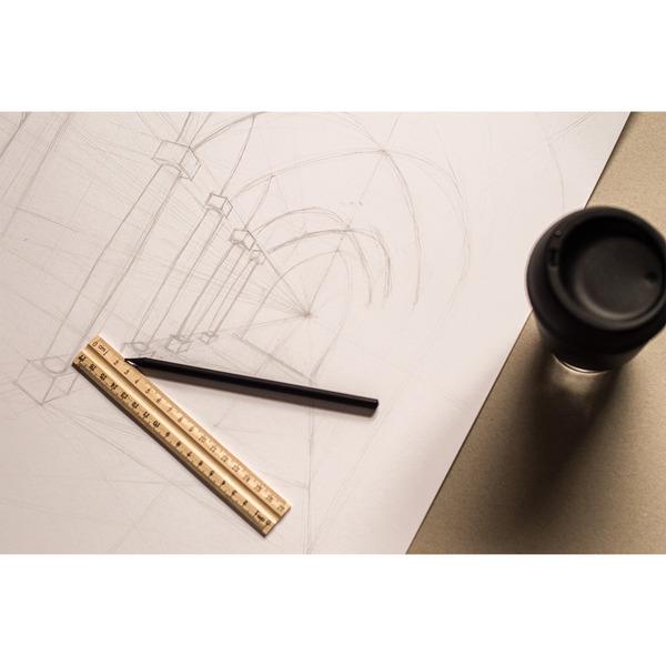 Ołówek z linijką - zestaw Simple, beżowy-2014246