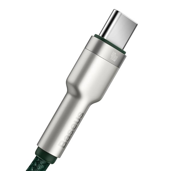 Baseus kabel Cafule Metal USB - USB-C 1,0 m zielony 40W-2099747