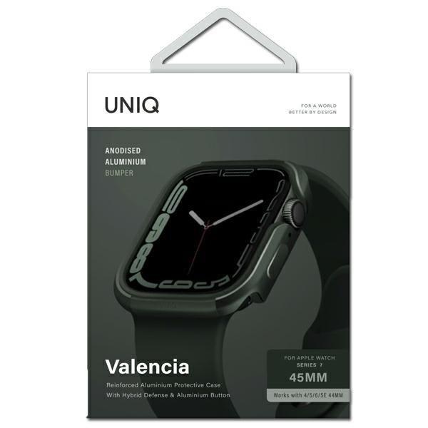 Etui Uniq Valencia na Apple Watch 4/5/6/7/8/SE/SE2 45/44mm. - zielone-2294757