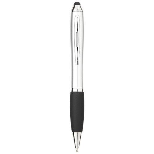 Długopis z kolorowym stylusem i czarnym uchwytem Nash-2310338