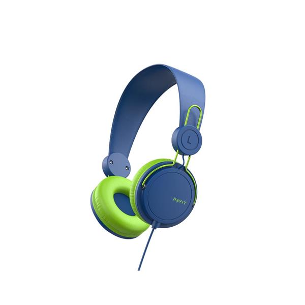 HAVIT słuchawki przewodowe HV-H2198d nauszne niebiesko-zielone-3010089
