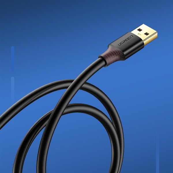 Ugreen kabel przewód przedłużacz przejściówka USB 3.0 (żeński) - USB 3.0 (męski) 1m czarny (10368)-3122652