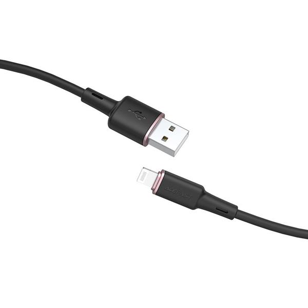 Acefast kabel MFI USB - Lightning 1,2m, 2,4A czarny (C2-02 black)-2270004