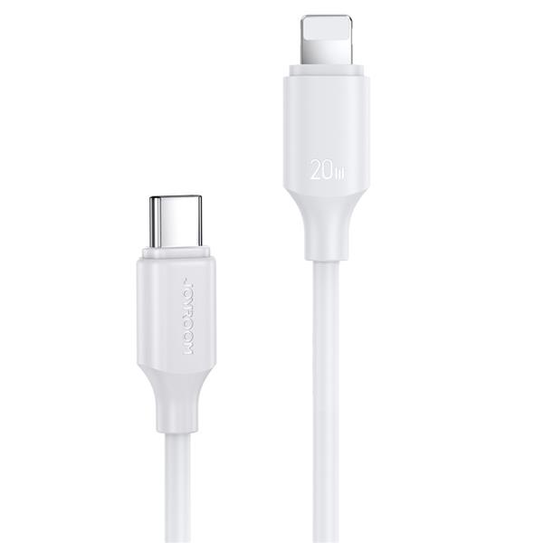 Joyroom kabel USB-C - Lightning 480Mb/s 20W 0.25m biały (S-CL020A9)-2428551