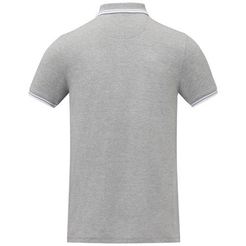 Męska koszulka polo Amarago z kontrastowymi paskami i krótkim rękawem-2337490