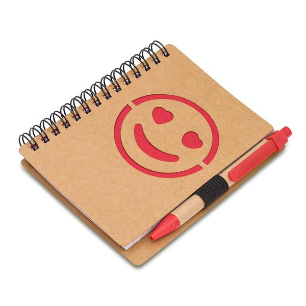 Notes Smile, czerwony-3100289