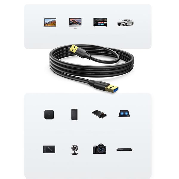 Ugreen kabel przewód USB 3.2 Gen 1 3 m czarny (US128 90576)-2403758