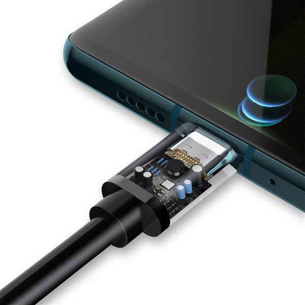 Dudao kabel przewód USB - USB Typ C Super Fast Charge 1 m czarny (L5G-Black)-2220448