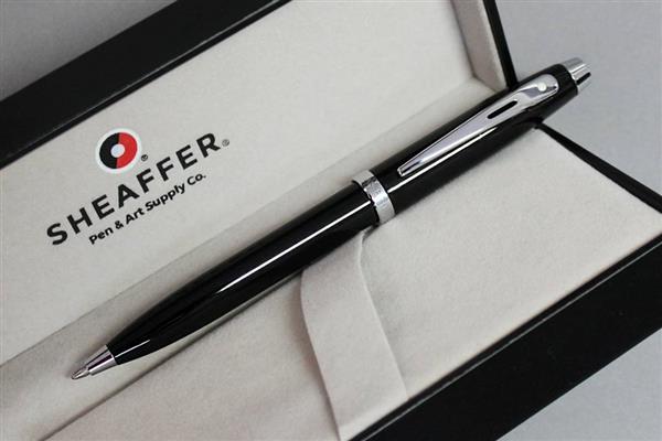 9338 Długopis Sheaffer kolekcja 100, czarny, wykończenia chromowane-3039572