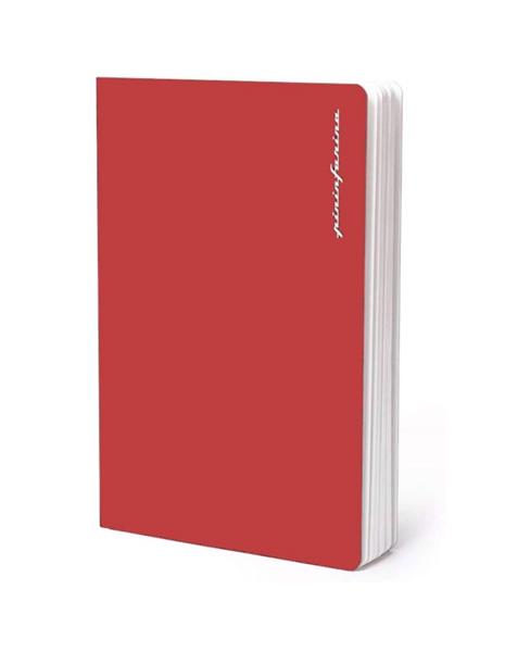 PININFARINA Segno Notebook Stone Paper, notes z kamienia, czerwona okładka, kropki-3040006
