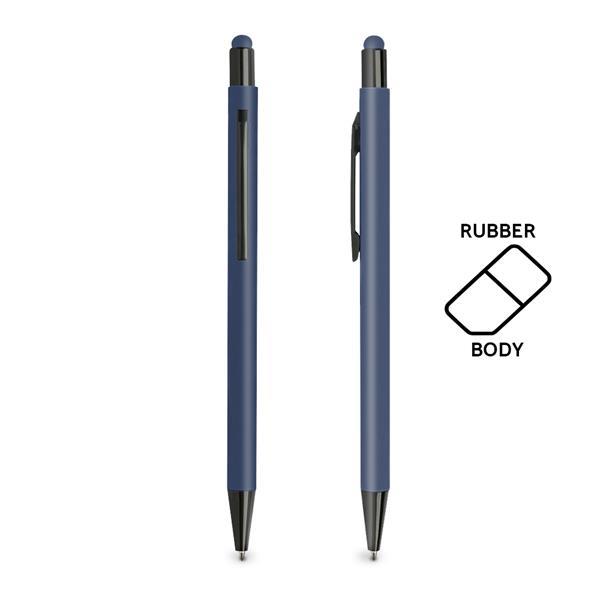 Długopis aluminiowy, gumowany, touch-1919338