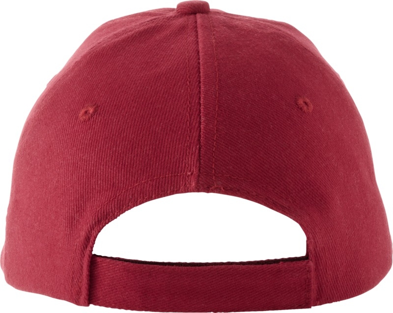 6-panelowa czapka Bryson czerwona
