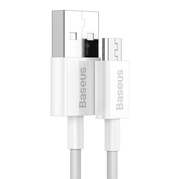 Baseus Superior kabel przewód USB - micro USB do szybkiego ładowania 2A 1m biały (CAMYS-02)-2209575