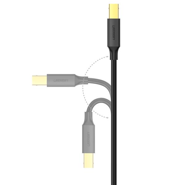 Ugreen kabel USB Typ B do drukarki (męski) - USB 2.0 (męski) 480 Mbps 1 m czarny (US135 20846)-2295894
