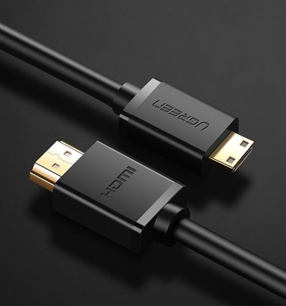Ugreen kabel HDMI (męski) - mini HDMI (męski) 3D Ethernet ARC 1 m czarny (HD108 10195)-2169656