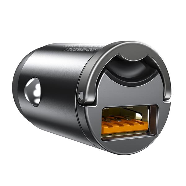 Baseus Tiny Star mini inteligentna ładowarka samochodowa USB 30W Quick Charge 3.0 szary (VCHX-A0G)-2145301