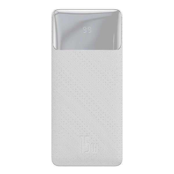 Baseus Bipow powerbank z szybkim ładowaniem 20000mAh 15W biały (Overseas Edition) + kabel USB-A - Micro USB 0.25m biały (PPBD050102)-3104537